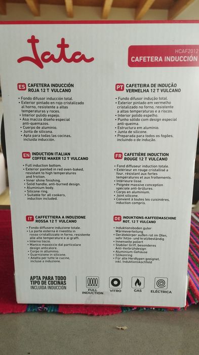 Cafeteira italiana indução Jata