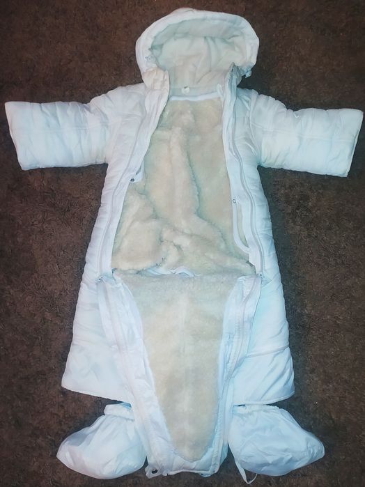 Зимний комбинезон трансформер 86 размер на овчине