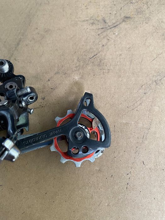 Napęd Shimano Deore 9rz pełny zestaw korba kaseta 2 łańcuchy bardzo dobry stan