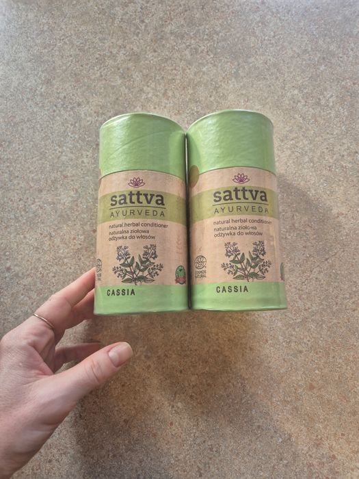 Sattva henna bezbarwna Cassia, ziołowa odżywka na włosy, nowa