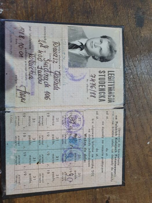 Stare dokumenty legitymacja