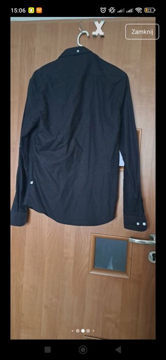 Czarna męska koszula