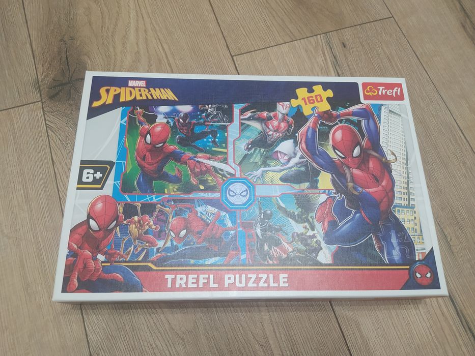 Zestaw puzzli dla chłopca 6+ spiderman i avengers 160 elementów
