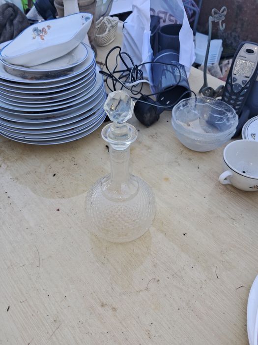 Frasco em vidro trabalhado