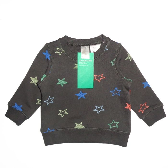 H&M толстовка свитшот кофта для малыша 1-2 м./56-59 см кофточка хлопок