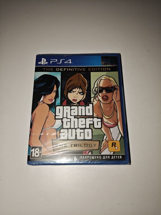 Grand Theft Auto The Trilogy GTA 3/Vice City/San Andreas диск для PS4