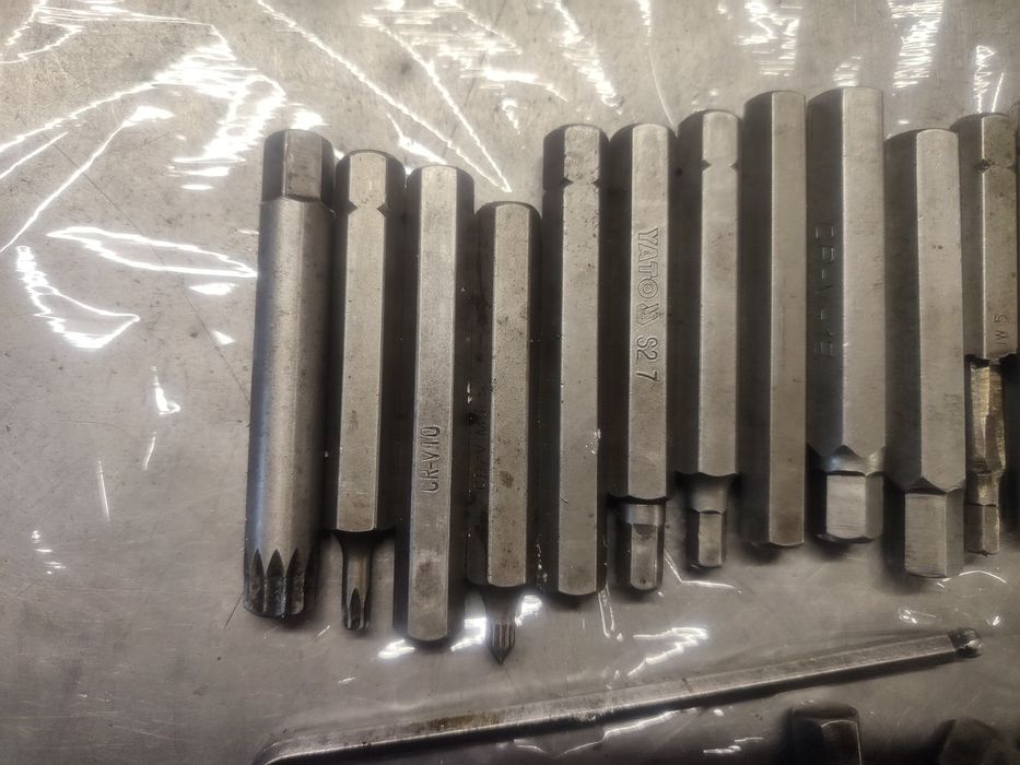 Ręczne klucze imbusowe, torx