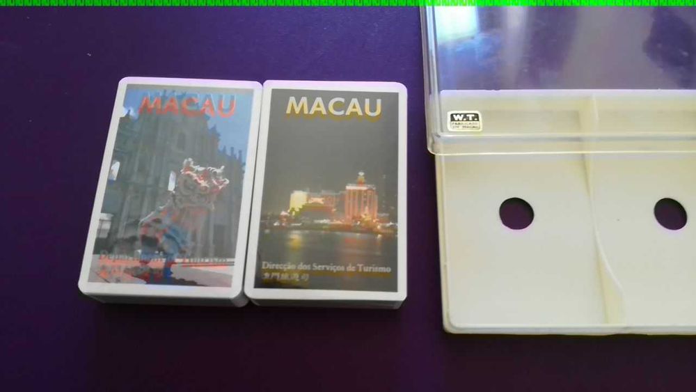 2 Baralhos de Cartas Selados de Macau