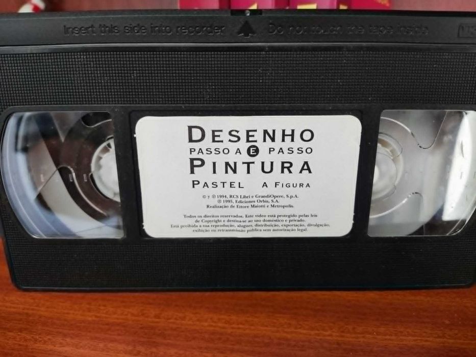 Cassetes VHS - Curso Pintura e Desenho