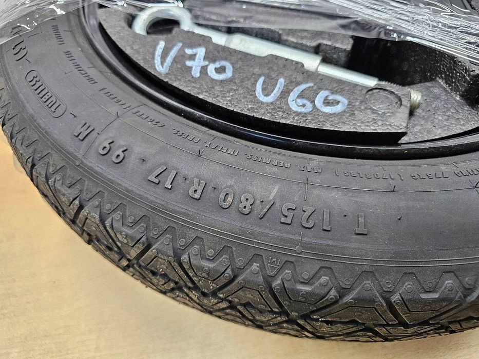koło zapasowe zestaw volvo v70 s80 v60 s60 2010-2017
