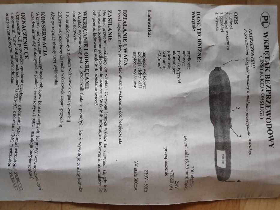 Wkrętak bezprzewodowy