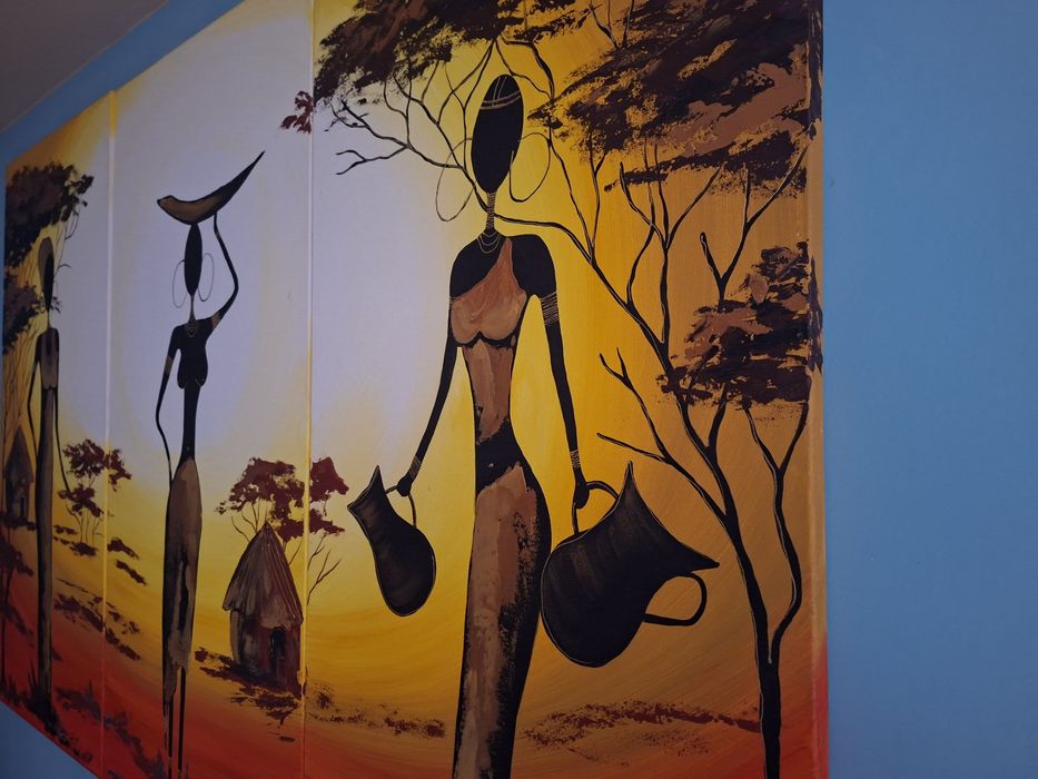 Obraz" tryptyk " na płótnie 165x109,5 .