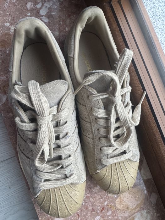 Adidas Superstar 80s Cork W 38,5 – beżowe, zamszowe, vintage