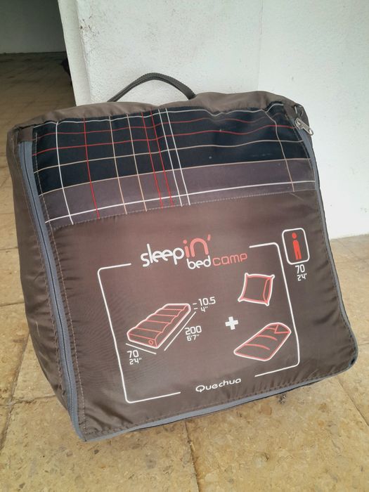Saco-cama+colchão insuflável, individual