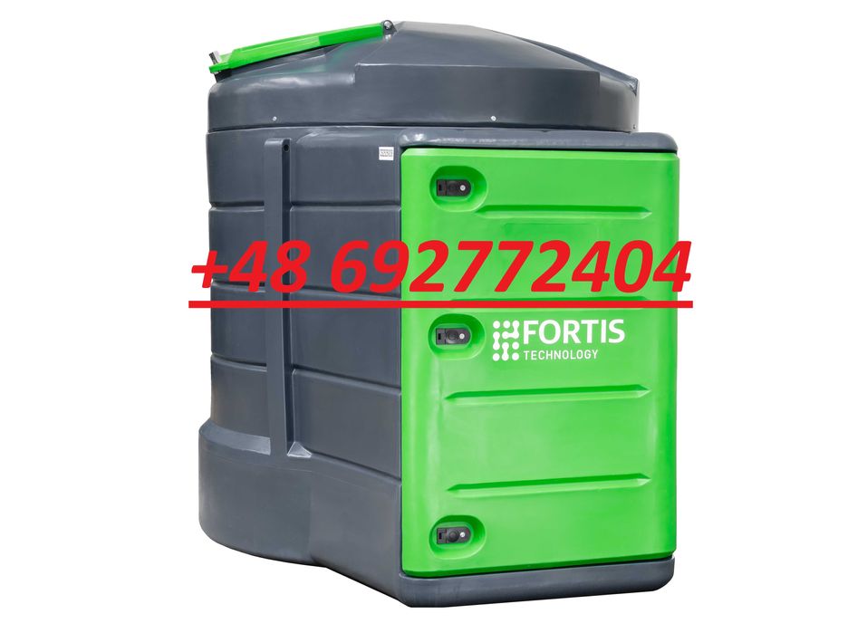 ZBIORNIK Dwupłaszczowy na paliwo na ropę olej napędowy ON 2500L FORTIS XTANK DUŻA SZAFA RÓŻNE Wielkoś ECOTANK 1500 2500 5000 RSM NA WODĘ dostawa