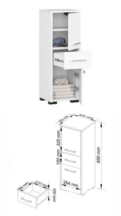 Szafka łazienkowa 30x80