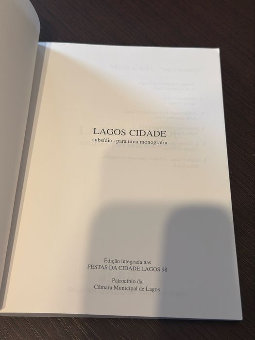 Livro Lagos Cidade