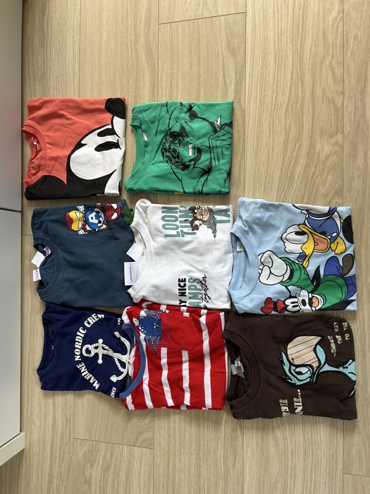 Paka dla chłopca r 110/116 bdb stan zara hm bluza spodnie koszulka