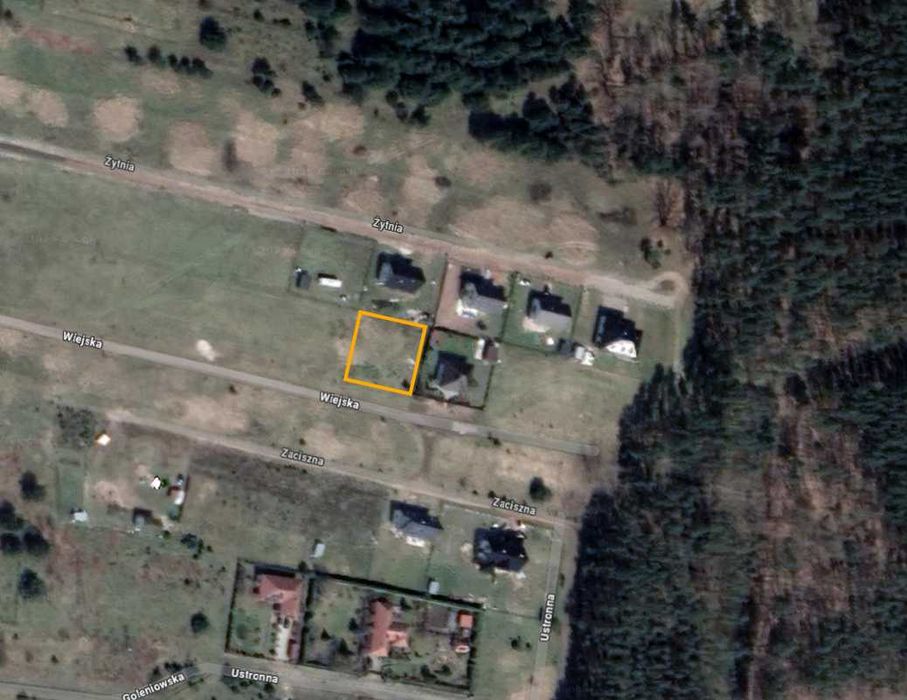 Rurzyca, ul. Wiejska - piękna działka przy lesie, z wydanymi warunkami