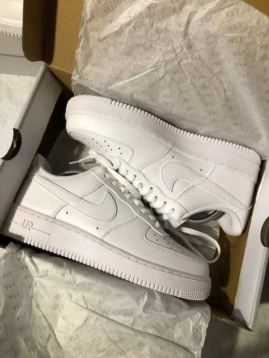Nike Air Force 1 Low Full White 100% шкіра