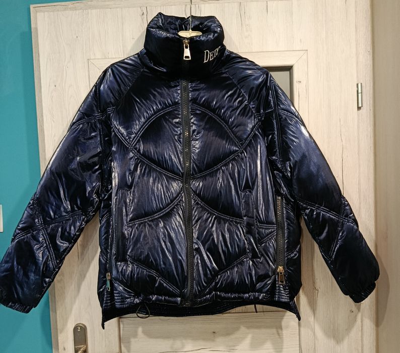 Ciepła zimowa kurtka damska zameczki do poszerzania w brzuszku  42 /44