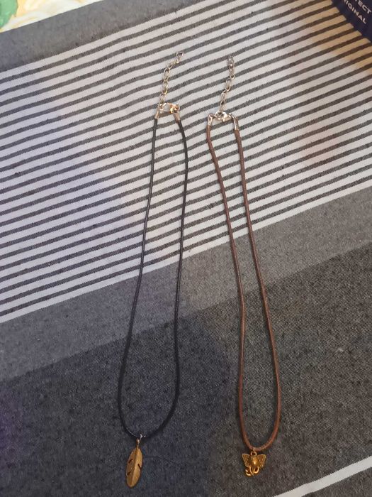 2 Colares Folha e Cabeça de Elefante - Ref.: B-25