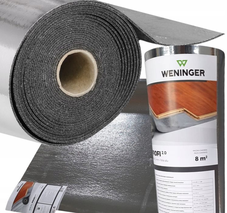 WENINGER Podkład pod panele Ideal PE 2mm 2,7m2 ogrzewanie podłogowe