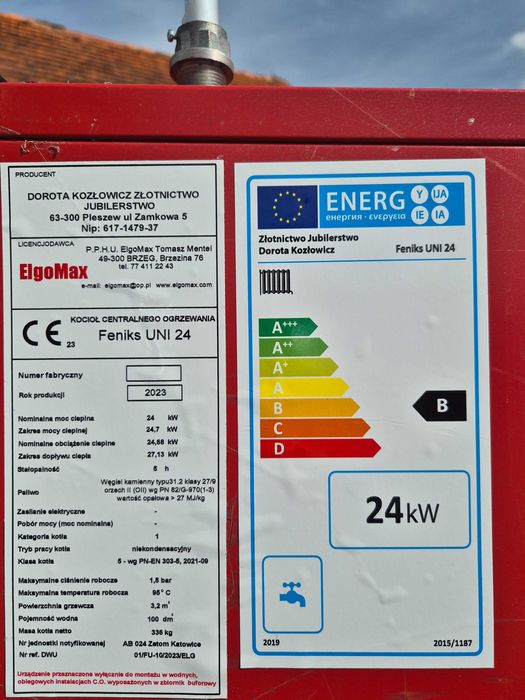 KOTŁY WĘGLOWE 24 Kw. Klasa 5 Piec Kocioł Węglowy Drewno