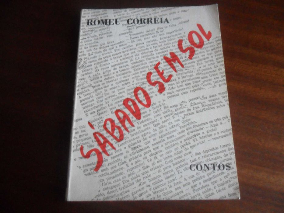 "Sábado Sem Sol" de Romeu Correia - 2ª Edição de 1975 - AUTOGRAFADO