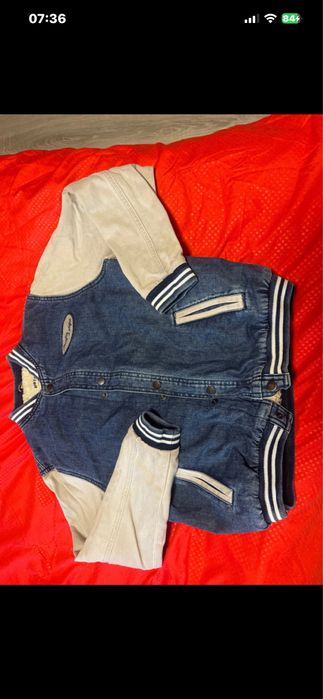 Damska kurteczka  jeans - ocieplana