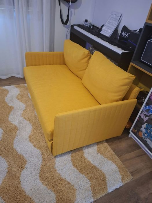 Sofá-cama  Amarelo FRIDHULT