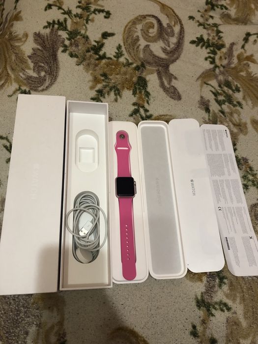 Годинник вотч 38 мм рожеві