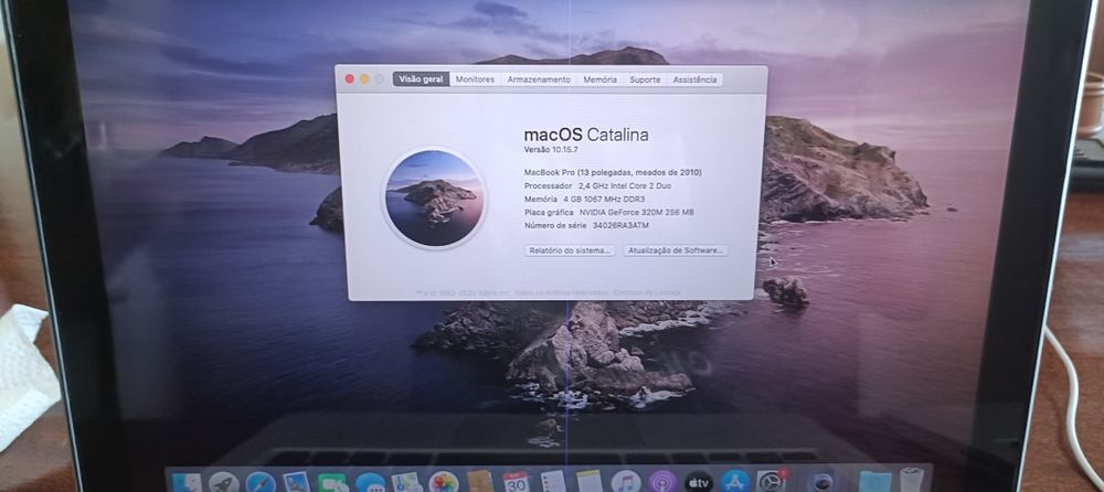 MacBook Pro 13" Apple | 320GB | Catalina | Carregador Incluído