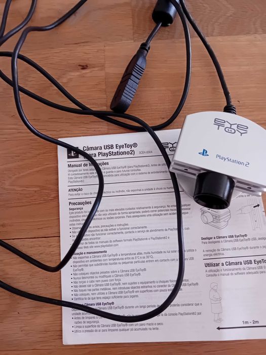Câmera EyeToy Original PS2 + Manual | Rara & Funcional