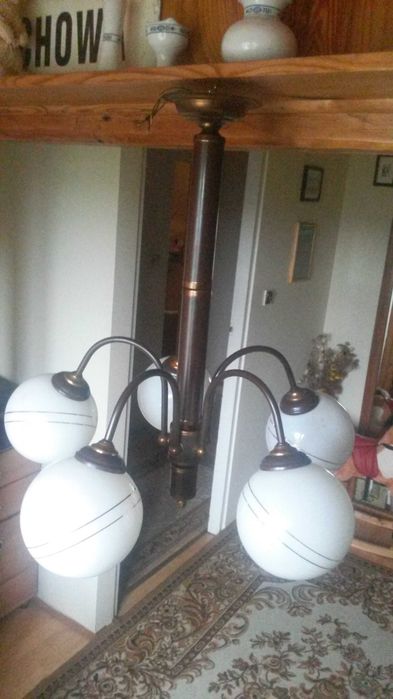 żyrandol pięcioramienny