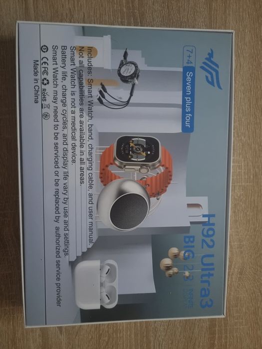 H92 Ultra 3 smartwatch + coluna+ acessórios / caixa nova e selada