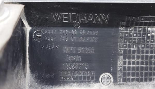 Puxador porta trás esquerdo MERCEDES-BENZ Vito (W447)