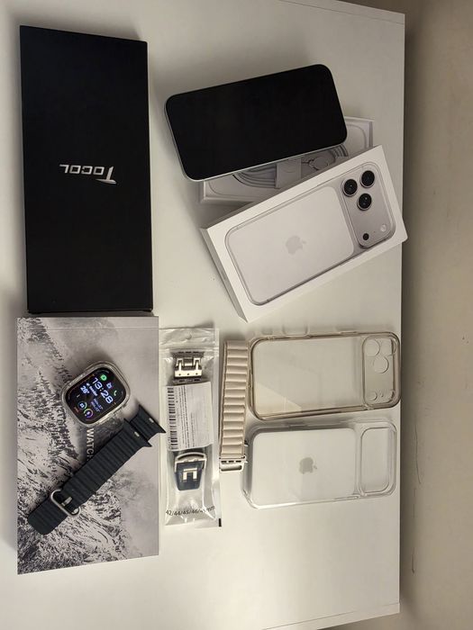 iPhone 17 Pro Max 256G + Apple watch ultra 1 49mm Tittanium  natural