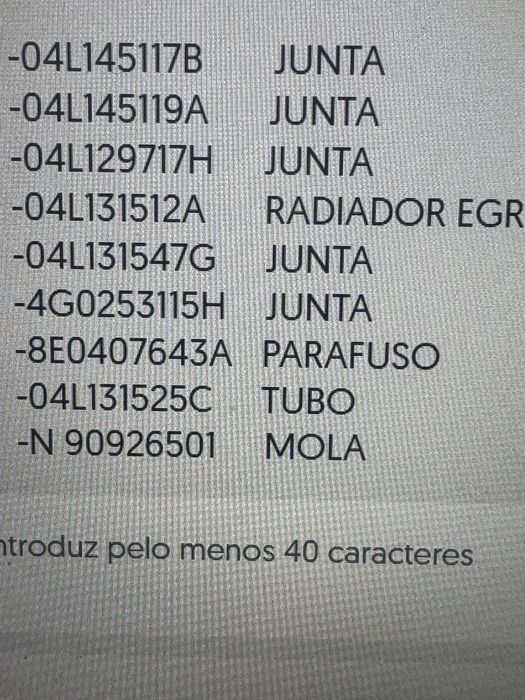 Radiador EGR Audi a4/a5/a6( kit completo)