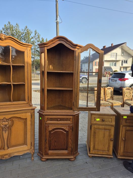 Szafka narożna dębowa