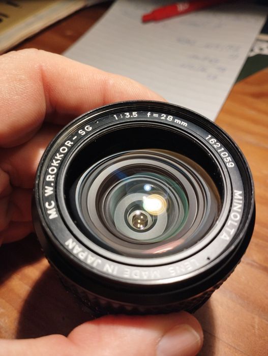 Objectiva Minolta MC Rokkor 28mm F3.5