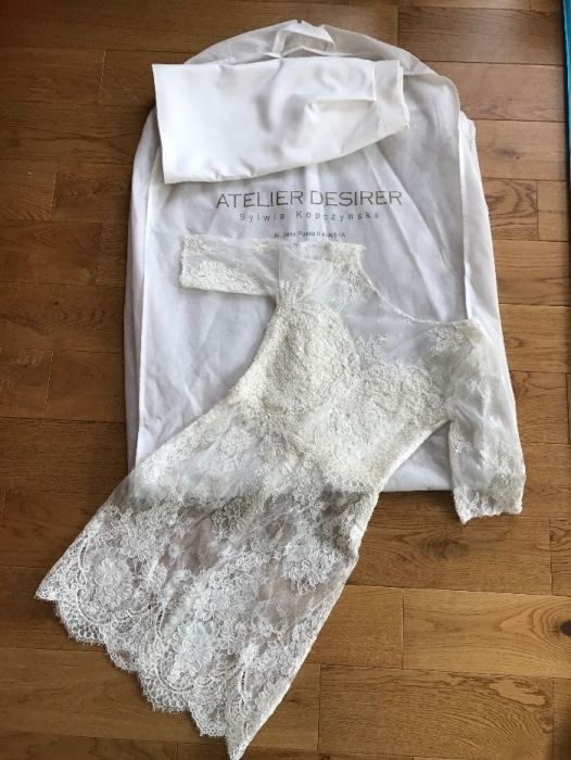 Sukienka,ślub,cywilny,chrzciny,wesele,poprawiny;projektantka Kopcyńska