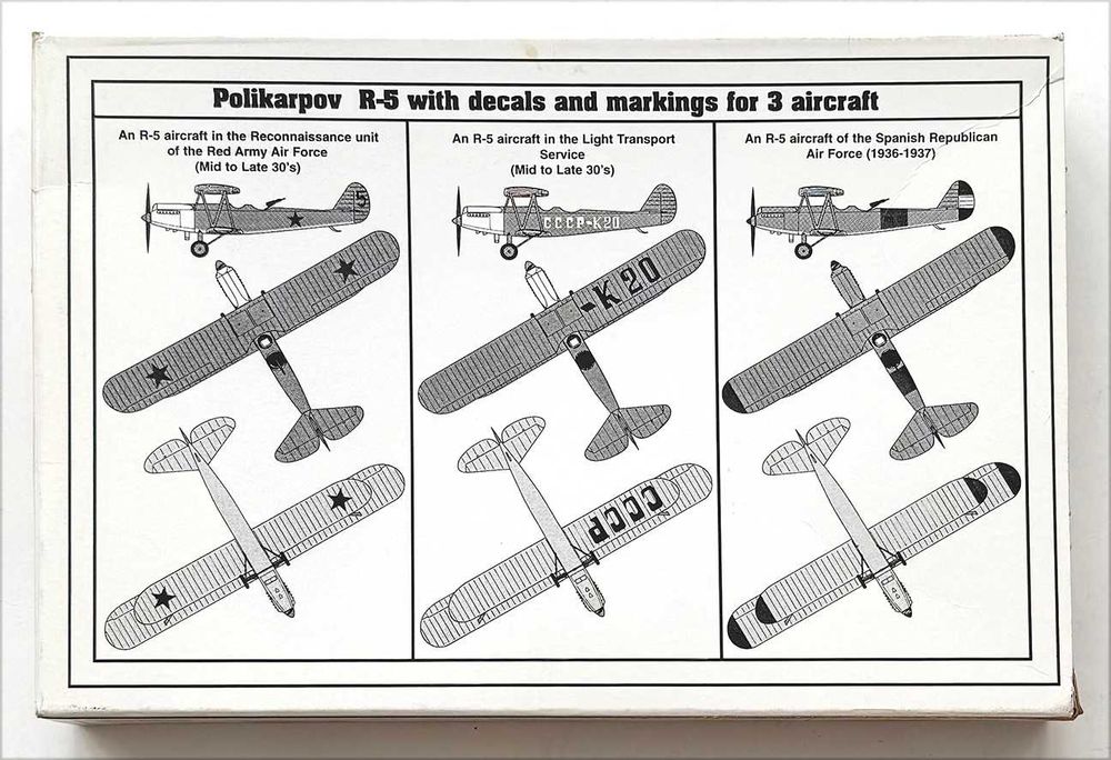 Encore models_Polikarpov R-6. ESc.1:72.  Completo e como novo.