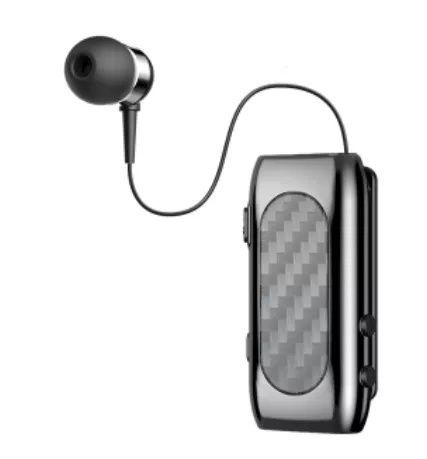 Auriculares Bluetooth com fio retrátil