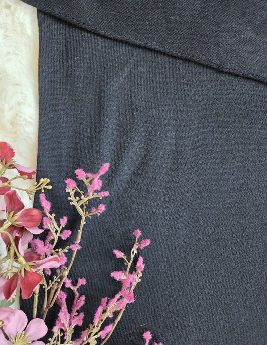Sukienka codzienna 40 L H&M granatowa elegancka midi Basic