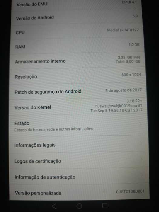Tablet Huawei em bom estado