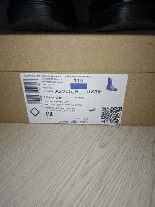 Czarne sztyblety Ryłko