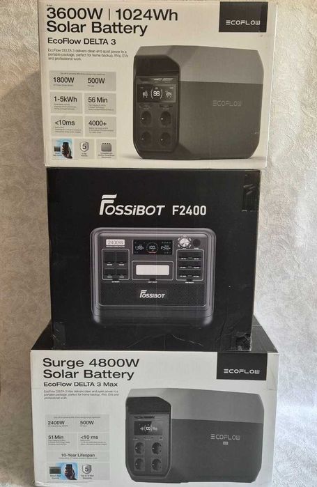 Зарядна станція EcoFlow DELTA 3 Max 2048 Вт год 2400 Вт.