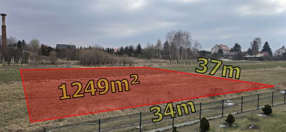 Działka budowlana 1249m² 34x37m, MN+R, Zamość ul. Majdan, bezpośrednio