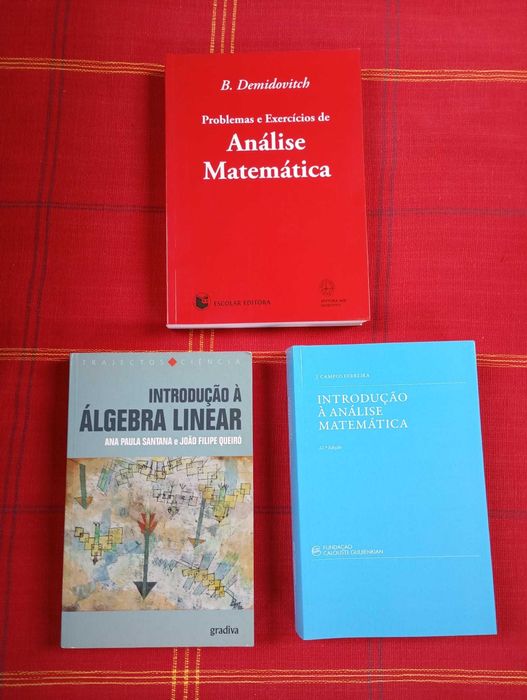 Livros universitários - Matemática: Álgebra, Análise Mat., Cálculo